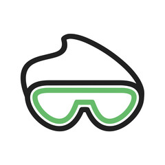 Glasses optical icon symbol image vector. Illustration of sunglasses protection eyesight graphic design image.