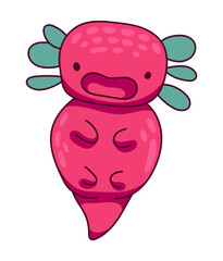 Axolotl Cute Kawaii Character Sticker