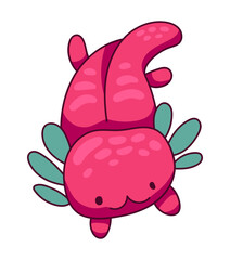 Axolotl Cute Kawaii Character Sticker