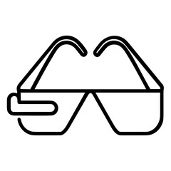 Glasses optical icon symbol image vector. Illustration of sunglasses protection eyesight graphic design image.