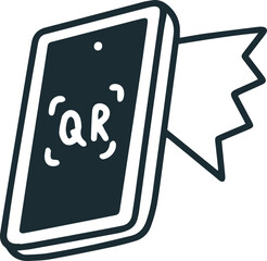 Fintech Icon Illustration with Hand drawn style