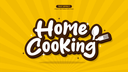 Cook Logotype Vector Text Effect Fully Editable Text and Font