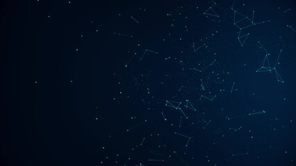 Abstract Plexus Futuristic Technology Data Connections Background Concept. Dots and lines Digital, communication. Science, medicine, technology. business, finance, game, internet, data, education, - Powered by Adobe