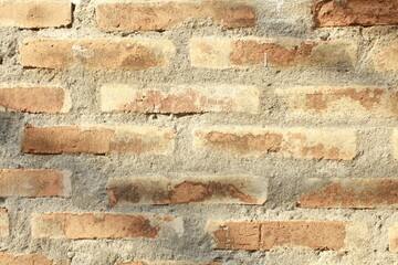 Naklejka premium Urban Elegance: Brick Wall Facade