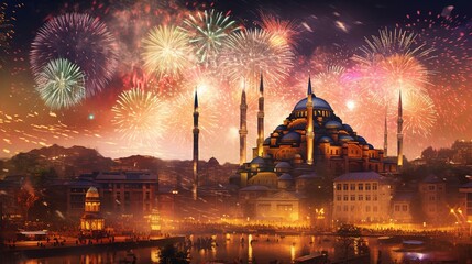 Turkey Republic Day, Generative ai.