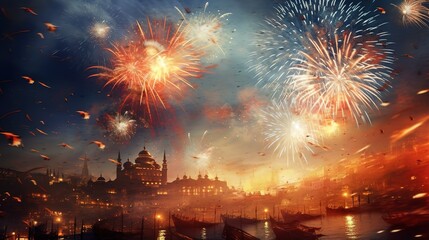 Turkey Republic Day, Generative ai.