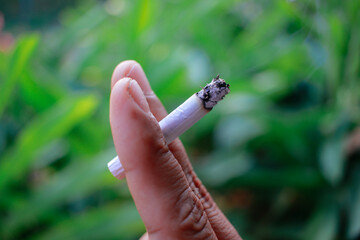 lit cigarette