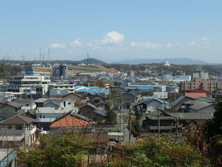 多治見市赤坂町から見た多治見市街地の風景