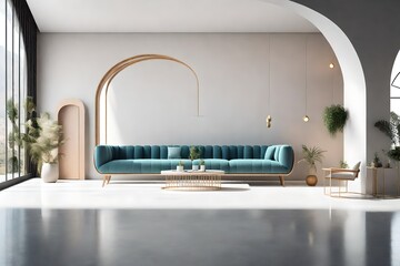 light theme luxurious living room. AI-Generated