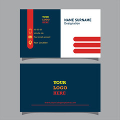 Business Card Design Template- Illustration