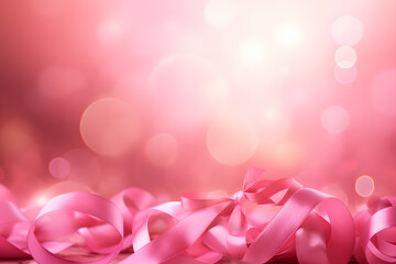 Pink lace breast cancer wallpaper ai generated art.