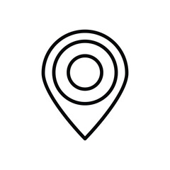 Location map pin vector icon