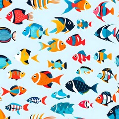 set of fishes Created by AI