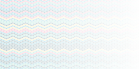 Line seamless pattern. Geometric seamless pattern with pastel rainbow dotted line. Vector background.