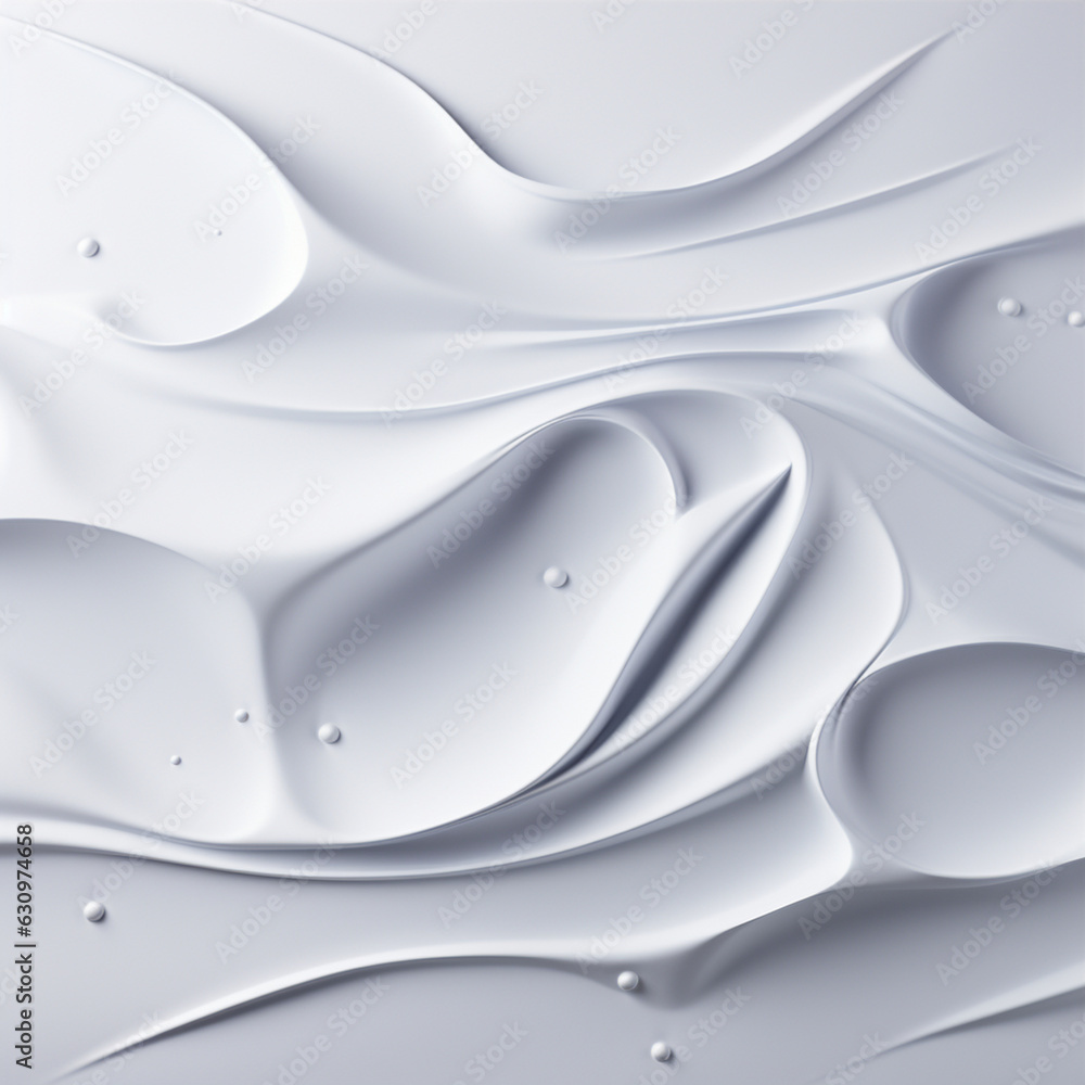 Poster abstract white paper wave curve lines design, luxury texture with smooth and clean subtle background