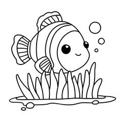 clownfish coloring line