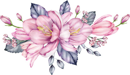 Flower Bouquet Watercolor illustration