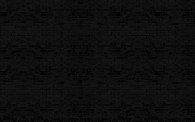 Fototapeta premium Black brick wall texture.