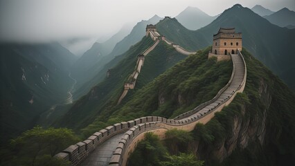 Muraglia tra le montagne