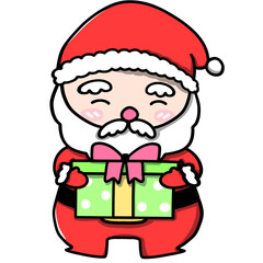 santa claus with gifts