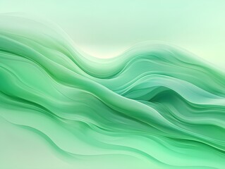 Frische Brise: Grün schimmernde Seidenwellen