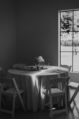 Corner Table at Editorial White Wedding
