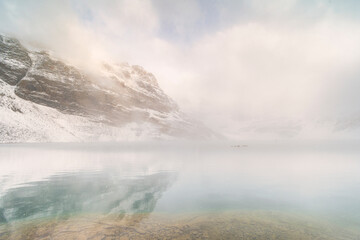 Foggy Lake McArthur, Yoho National Park