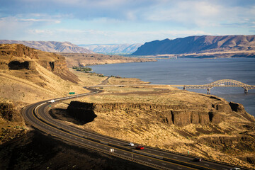 i-90 and Vantage Bridge Washington