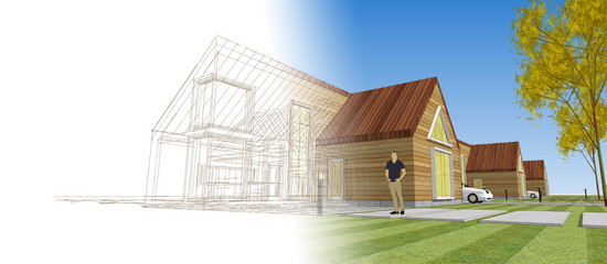 architecture sketch of the house © Svjatoslav