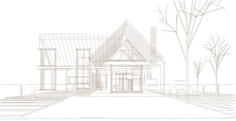 architecture sketch of the house © Svjatoslav