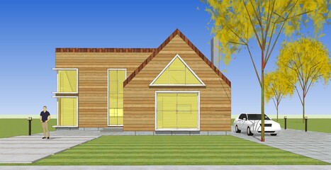 architecture sketch of the house © Svjatoslav