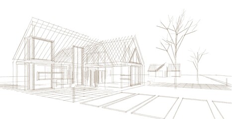 architecture sketch of the house © Svjatoslav