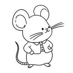 mouse coloring line