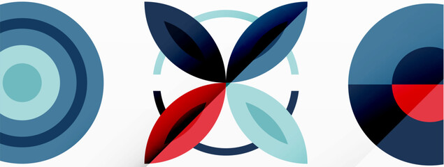 Vibrant and eye-catching vector background featuring a grid of colorful circles arranged in a patterned composition, perfect for modern and trendy designs