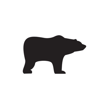 Bear vector icon on a white background