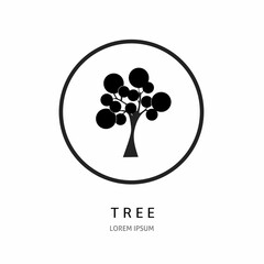 Logo vector design for business. Tree logos.