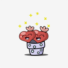 Picture of a cute love symbol or icon.vector