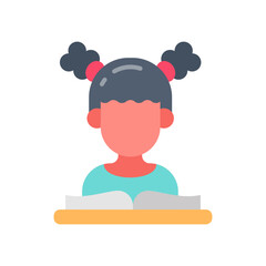 Reading icon in vector. Illustration