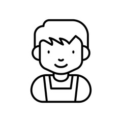 Baby Boy icon in vector. Illustration
