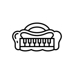 Piano icon in vector. Illustration