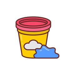 Play Dough icon in vector. Illustration