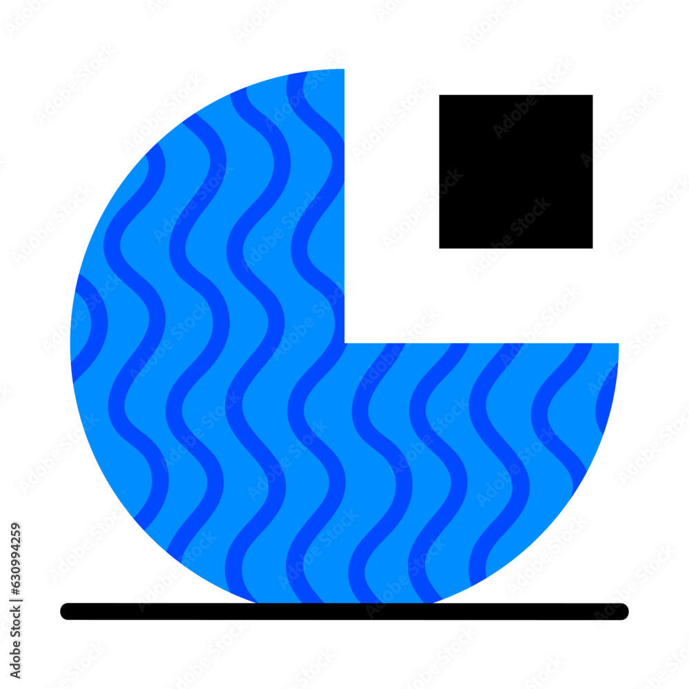 Poster geometric element and shape for creative design vector composition