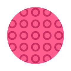 Pink Round Geometric Element and Shape for Creative Design Vector Illustration