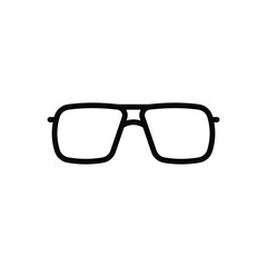 Sun Glasses icon vector stock illustration.