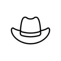 Summer Hat icon vector stock illustration.