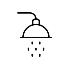 Shower Head icon vector stock illustration.