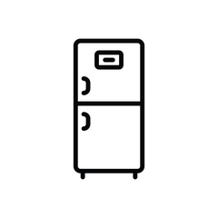Refrigerator icon vector stock illustration.