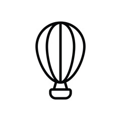 Hot Air Balloon icon vector stock illustration.