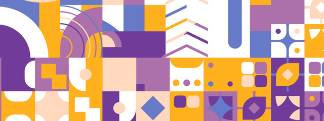 Vector Pattern Abstract Mosaic Geometric Ornament Decorative Seamless Wall Modern Home Background Creative