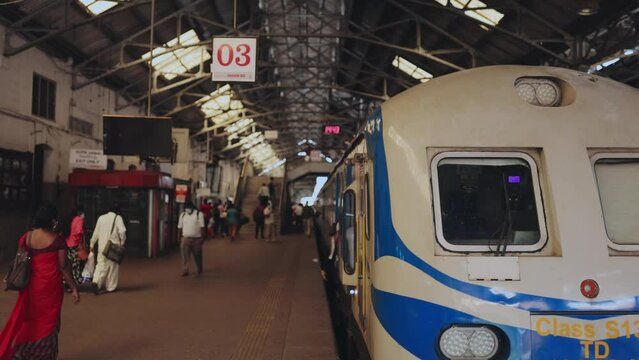 The train station Fort Colombo of Colombo in Sri Lanka. High-quality photo